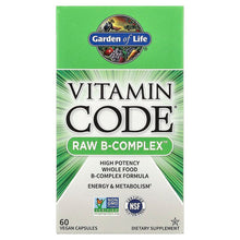 Load image into Gallery viewer, Garden of Life Vitamin Code® RAW B-Complex™