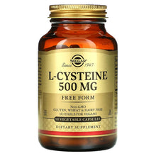 Load image into Gallery viewer, Solgar L-Cysteine, 500 mg 90 Vegetable Capsules