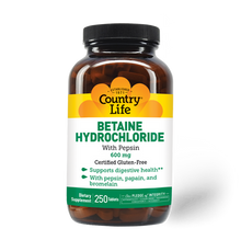 Load image into Gallery viewer, Country Life Betaine Hydrochloride