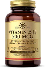 Load image into Gallery viewer, Solgar Vitamin B12 500 mcg