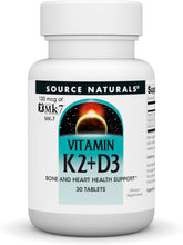 Load image into Gallery viewer, Source Naturals Vitamin K2 + D3
