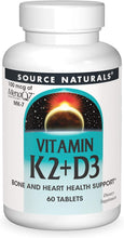 Load image into Gallery viewer, Source Naturals Vitamin K2 + D3