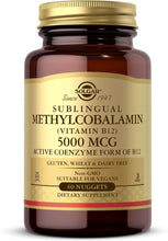 Load image into Gallery viewer, Solgar Sublingual Methylcobalamin (Vitamin B12) 5,000 mcg