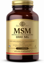 Load image into Gallery viewer, Solgar MSM (Methylsulfonylmethane) 1,000 mg 120 Tablets