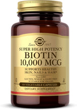 Load image into Gallery viewer, Solgar Super High Potency Biotin 10,000 mcg