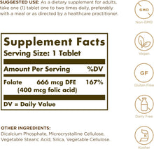 Load image into Gallery viewer, Solgar Folate DFE Tablets
