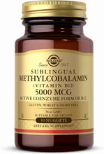 Load image into Gallery viewer, Solgar Sublingual Methylcobalamin (Vitamin B12) 5,000 mcg