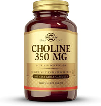 Load image into Gallery viewer, Solgar Choline 350 mg 100 Vegetable Capsule