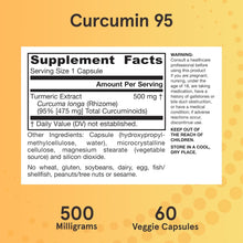 Load image into Gallery viewer, Jarrow Formulas Curcumin 95 500 mg