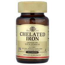 Load image into Gallery viewer, Solgar Chelated Iron 100 Tablets