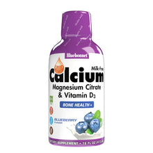 Load image into Gallery viewer, Bluebonnet Nutrition Liquid Calcium Magnesium Citrate & Vitamin D3 16 fl oz