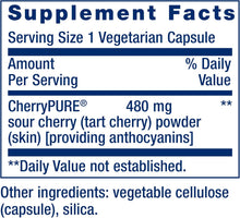 Load image into Gallery viewer, Life Extension Tart Cherry with CherryPURE® 60 Vegetarian Capsules