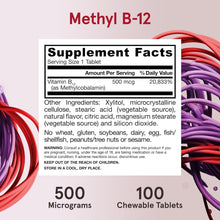 Load image into Gallery viewer, Jarrow Formulas Methyl B-12 Cherry - 500mcg