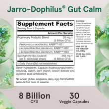 Load image into Gallery viewer, Jarrow Formulas Jarro-Dophilus Gut Calm 8 Billion CFU 30 Veggie Capsules