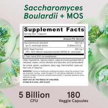Load image into Gallery viewer, Jarrow Formulas Vegan Saccharomyces Boulardii + MOS 5 Billion CFU