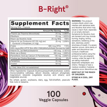 Load image into Gallery viewer, Jarrow Formulas B-Right 100 Veggie Capsules