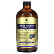 Load image into Gallery viewer, Solgar Liquid Calcium Magnesium Citrate with Vitamin D3