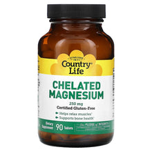 Load image into Gallery viewer, Country Life Chelated Magnesium 250 mg