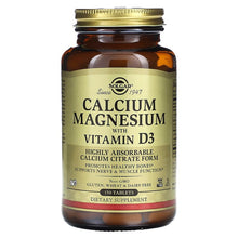 Load image into Gallery viewer, Solgar Calcium Magnesium with Vitamin D3