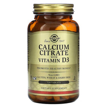 Load image into Gallery viewer, Solgar Calcium Citrate with Vitamin D3