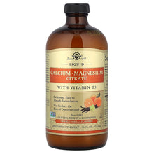 Load image into Gallery viewer, Solgar Liquid Calcium Magnesium Citrate with Vitamin D3