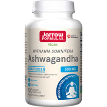 Load image into Gallery viewer, Jarrow Formulas Ashwagandha 300 mg 120 Veggie Capsules