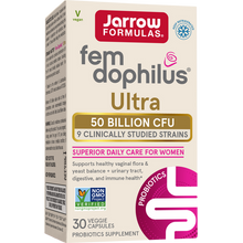 Load image into Gallery viewer, Jarrow Formulas Fem-Dophilus® Ultra 50 Billion CFU 30 Veggie Capsules