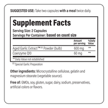 Load image into Gallery viewer, Kyolic Aged Garlic Extract™ CoQ10 Cardiocascular Formula 110 100 Capsules