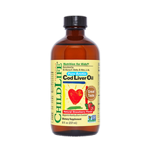 Load image into Gallery viewer, ChildLife Essentials Pure Arctic Cod Liver Oil Natural Strawberry 8 fl oz (237 ml)