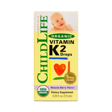 Load image into Gallery viewer, ChildLife Essentials Organic Vitamin K2 Drops Natural Berry 5 mcg 0.25 fl oz (7.5 ml)