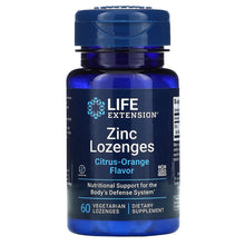 Load image into Gallery viewer, Life Extension Zinc Lozenges (Citrus-Orange Flavor)