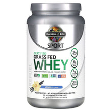 Load image into Gallery viewer, Garden of Life Sport Certified Grass Fed Whey Vanilla