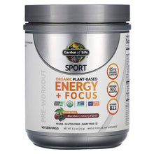 Load image into Gallery viewer, Garden of Life Sport, Organic Plant-Based Energy + Focus Pre-Workout Blackberry Cherry