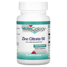 Load image into Gallery viewer, Nutricology Zinc Citrate 50 Pure, Well-Absorbed Zinc