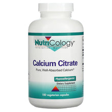 Load image into Gallery viewer, Nutricology Calcium Citrate Pure, Well-Absorbed Calcium