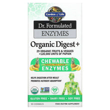 Load image into Gallery viewer, Garden of Life Dr. Formulated Enzymes Organic Digest+ Tropical Fruit 90 Chewables