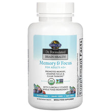 Load image into Gallery viewer, Garden of Life Dr. Formulated Brain Health Memory & Focus for Adults 40+