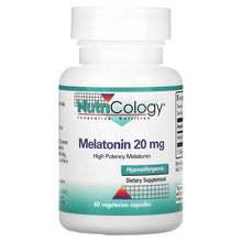 Load image into Gallery viewer, Nutricology Melatonin 20 mg High Potency Melatonin