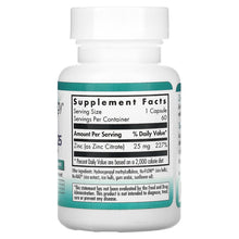 Load image into Gallery viewer, Nutricology Zinc Citrate 25 Pure, Well-Absorbed Zinc