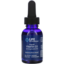 Load image into Gallery viewer, Life Extension Liquid Vitamin D3 2,000 IU