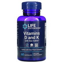 Load image into Gallery viewer, Life Extension Vitamins D and K with Sea-Iodine™