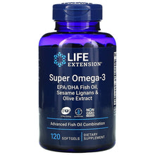 Load image into Gallery viewer, Life Extension Super Omega-3 EPA/DHA Fish Oil, Sesame Lignans & Olive Extract