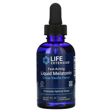 Load image into Gallery viewer, Life Extension Fast-Acting Liquid Melatonin (Citrus-Vanilla)