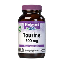 Load image into Gallery viewer, Bluebonnet Nutrition Taurine 500 mg 50 Vegetable Capsules