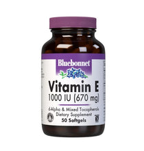 Load image into Gallery viewer, Bluebonnet Vitamin E 1000 IU Mixed Tocopherols