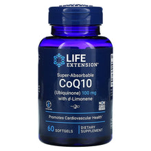 Load image into Gallery viewer, Life Extension Super-Absorbable CoQ10 (Ubiquinone) with d-Limonene 100 mg