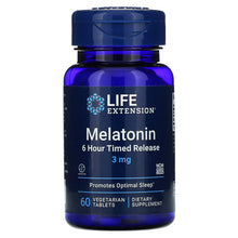 Load image into Gallery viewer, Life Extension Melatonin 6 Hour Timed Release