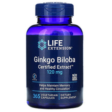 Load image into Gallery viewer, Life Extension Ginkgo Biloba Certified Extract 120 mg