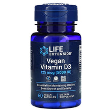 Load image into Gallery viewer, Life Extension Vegan Vitamin D3 125 mcg (5000 IU)