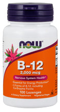 Load image into Gallery viewer, NOW Foods Vitamin B-12 2,000 mcg